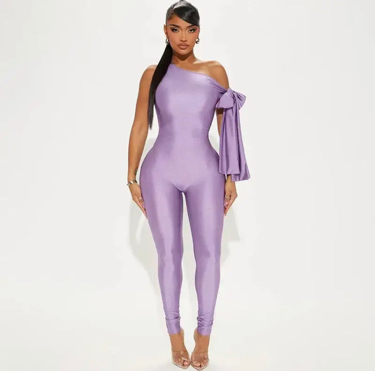 Xira Draped Arm Jumpsuit