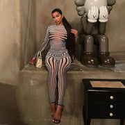 Yelsha Striped Two Piece Set