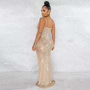 Nahir Jil  Long Diamond Maxi Dress