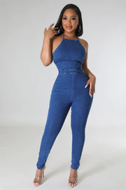 Chi Bailey Denim Jumpsuit