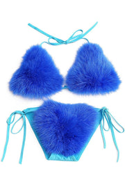 Eliza Stub Faux Fur Swim Suits