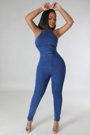 Chi Bailey Denim Jumpsuit